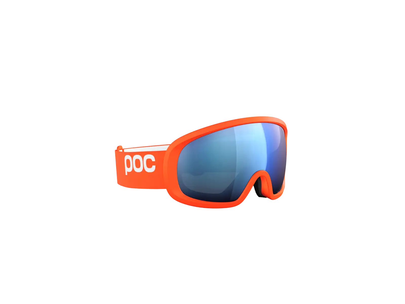 POC Fovea Mid ski goggles Zink Orange/Partly Sunny Blue