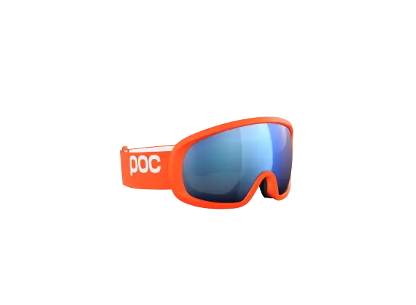 POC Fovea Mid ski goggles Zink Orange/Partly Sunny Blue