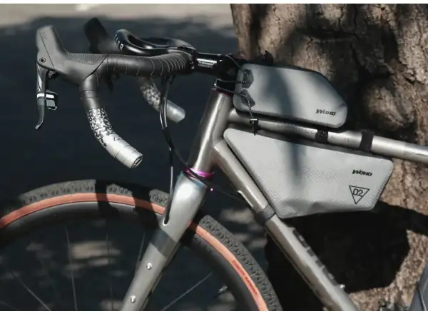 Woho X-Touring Frame bag Dry 2 l frame bag Honeycomb iron Grey