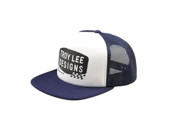 Troy Lee Designs Trucker Snapback Stamp cap Vintage White/Navy