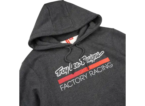 Troy Lee Designs Factory Racing men's sweatshirt Black heather/Red