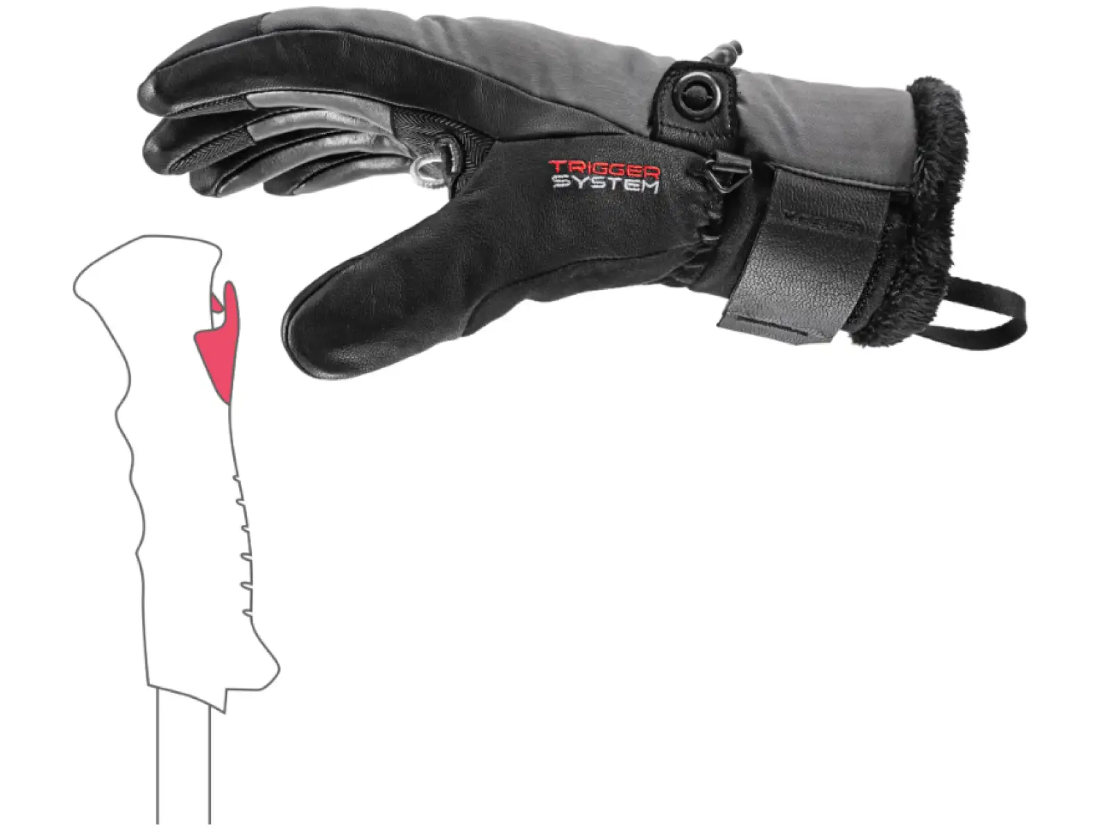 Leki Lantana 3D GTX Women gloves Graphite-Black