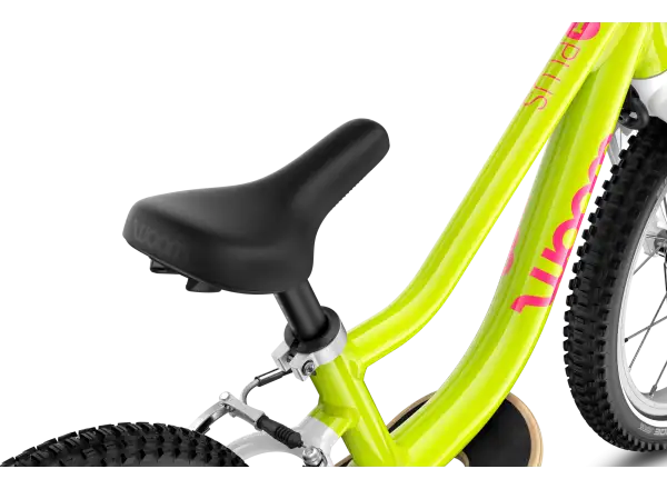 Woom GO 1 PLUS kids balance bike neon lime