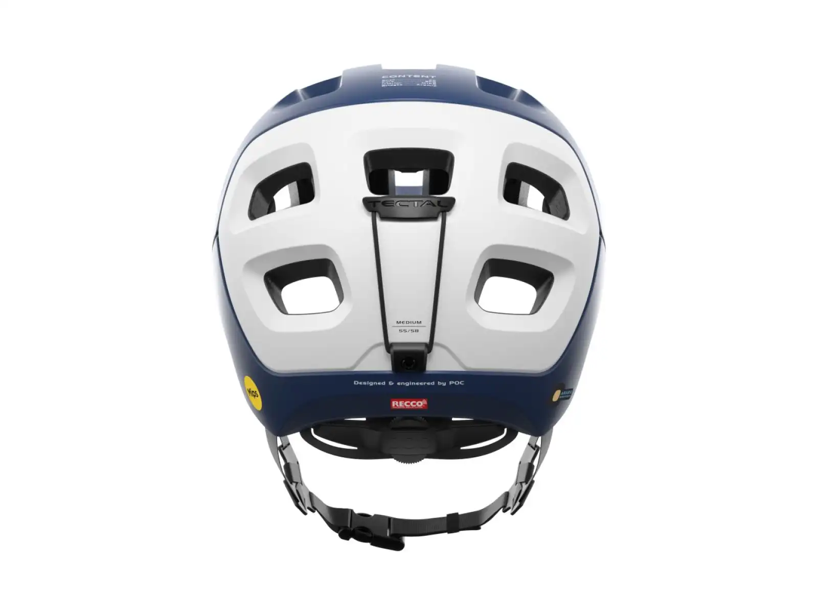 POC Tectal Race MIPS helmet Lead Blue/Hydrogen White Matt