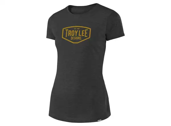 Troy Lee Designs Women Motor Oil Tee women's short sleeve t-shirt Asphalt