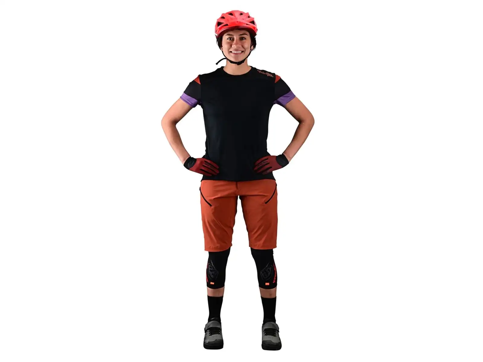 Troy Lee Designs Lilium women's jersey short sleeve Rugby black