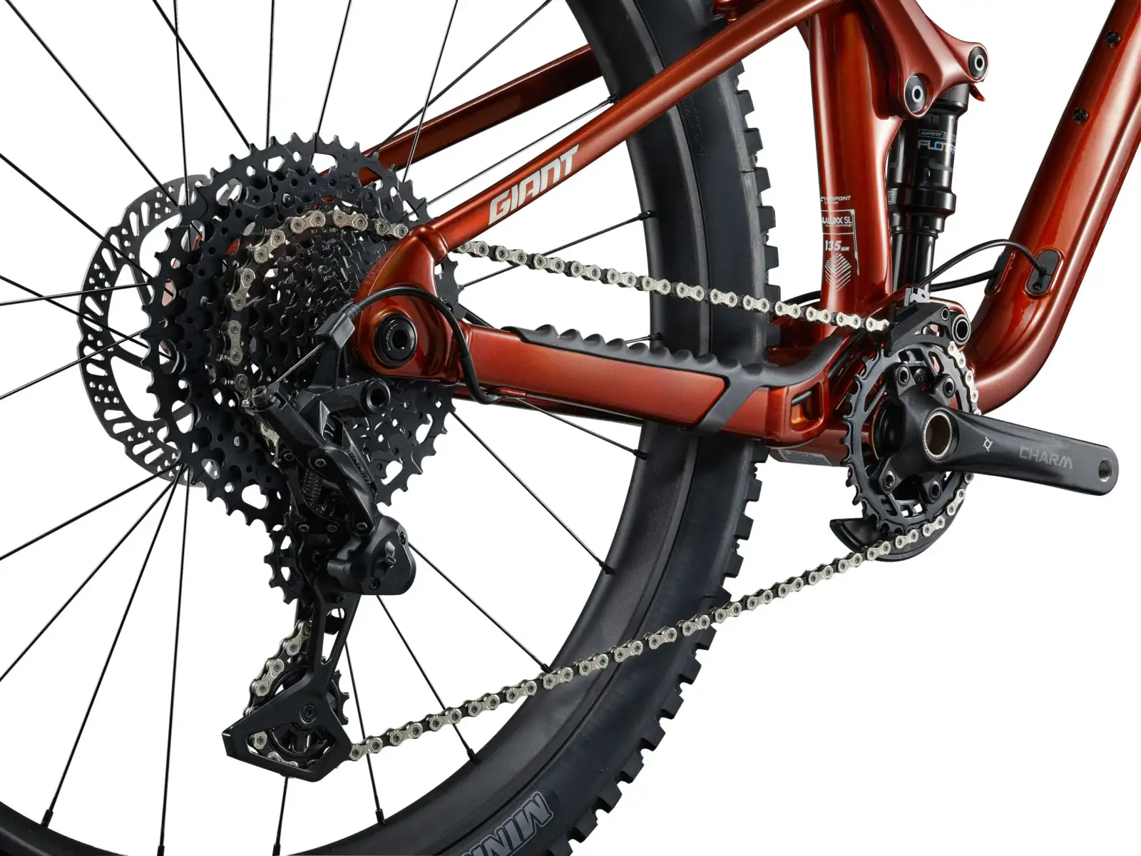 Giant Faith 27.5"/26" children's full suspension bike Copper