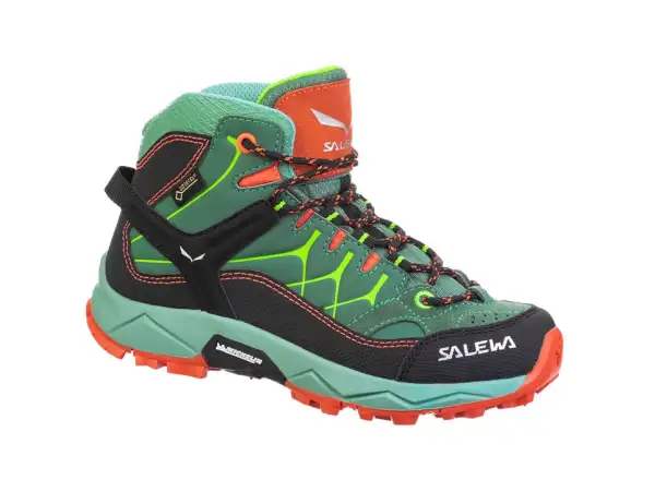 Salewa Alp Trainer Mid GTX Outdoor Shoes Kids Myrtle Tender Shot