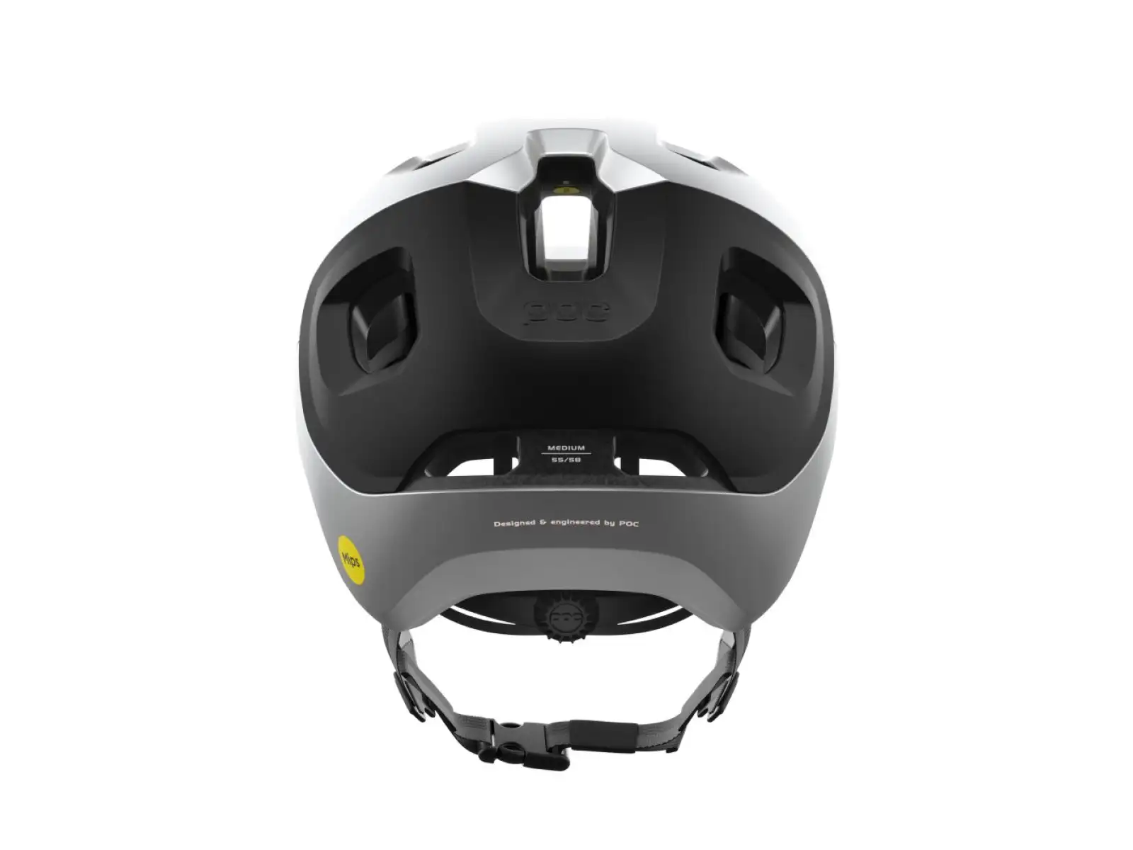POC Axion Race MIPS helmet Uranium Black/Argentite Silver Matt