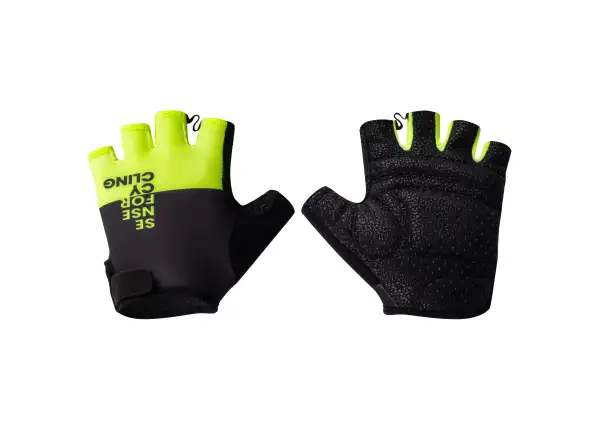 Force Fine short gloves black/Fluo