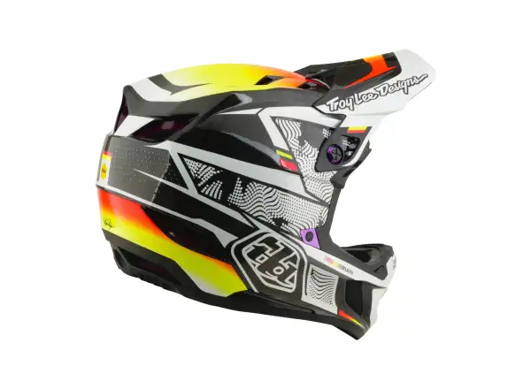 Troy Lee Designs D4 Carbon MIPS helmet Lined up Black