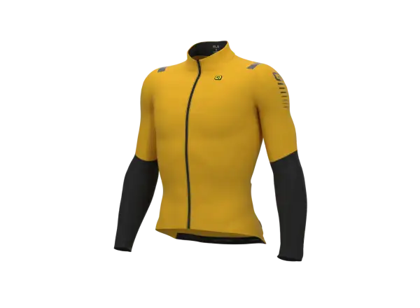 Alé R-EV1 Warm Race 2.0 men's winter jersey long sleeve yellow