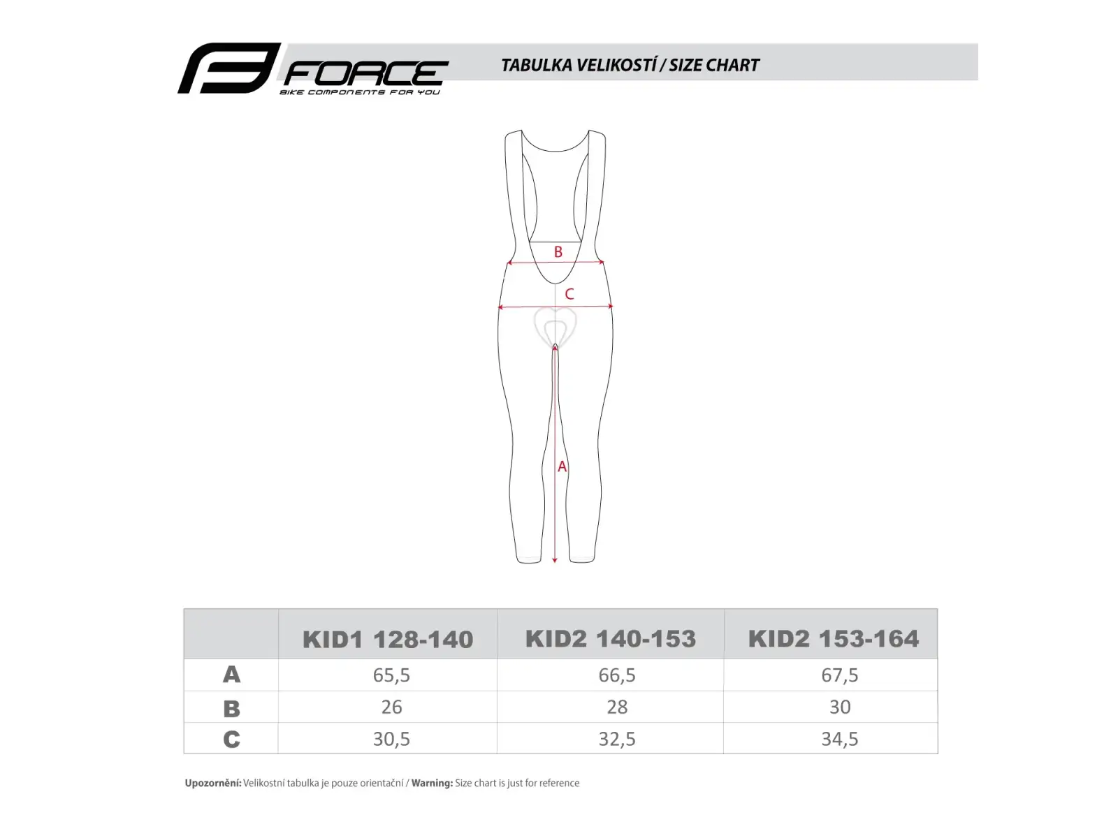 Force Reflex Line Kid kids' pants with pad and bib