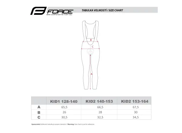Force Reflex Line Kid kids' pants with pad and bib