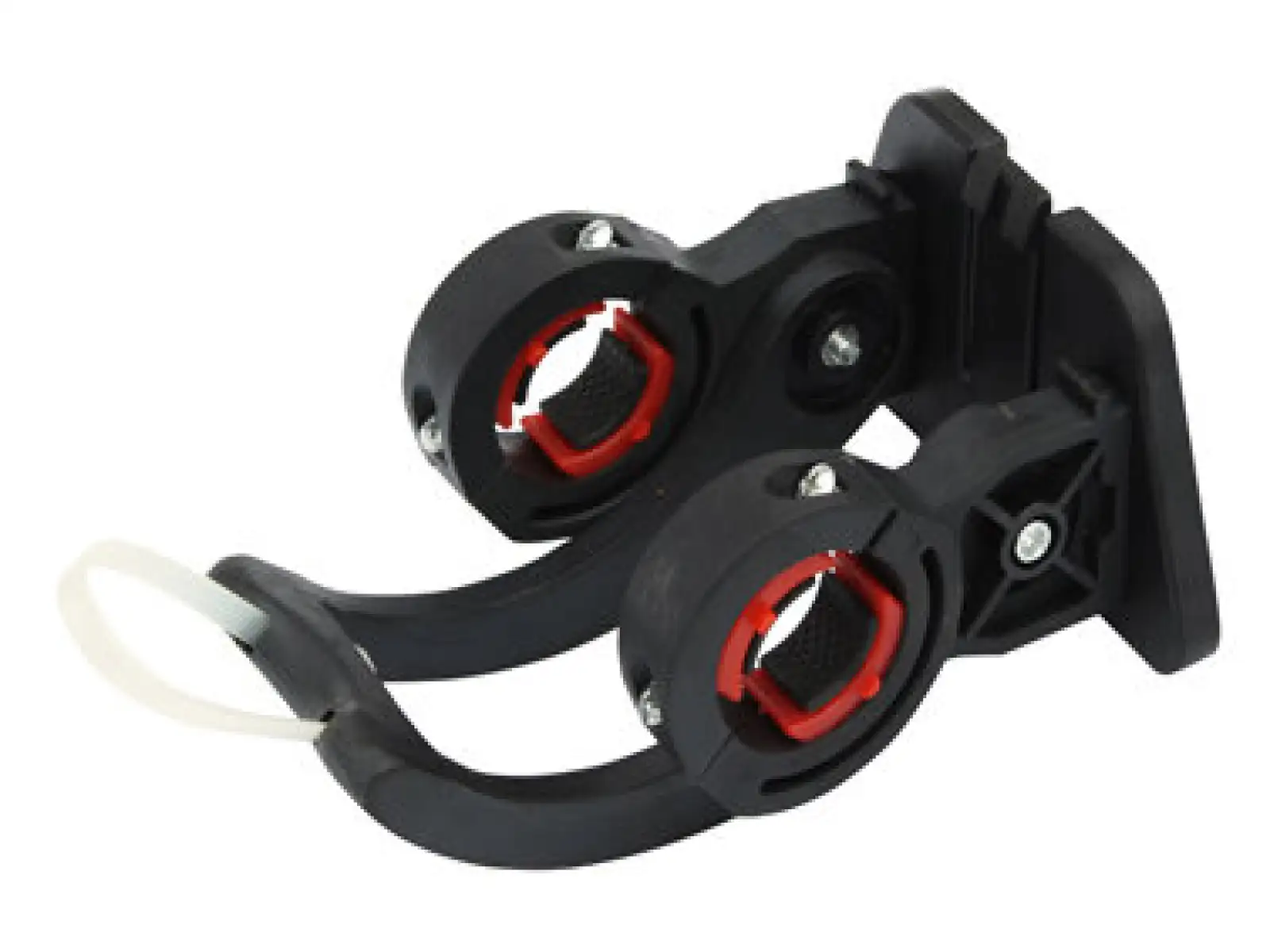 MAX1 oval front basket with clip and handle black