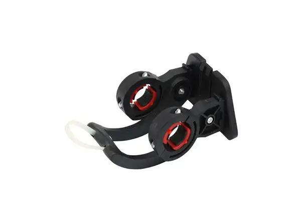 MAX1 oval front basket with clip and handle black