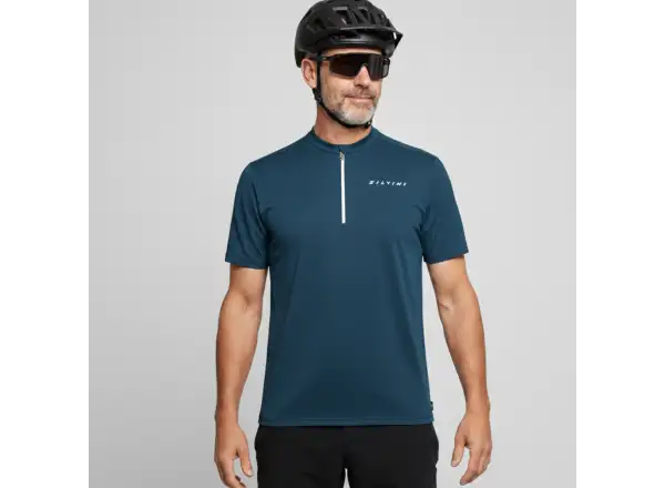 Silvini Naturno men's jersey short sleeve Navy/Black