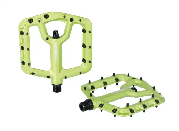 X-pedo Trident Large platform pedals green