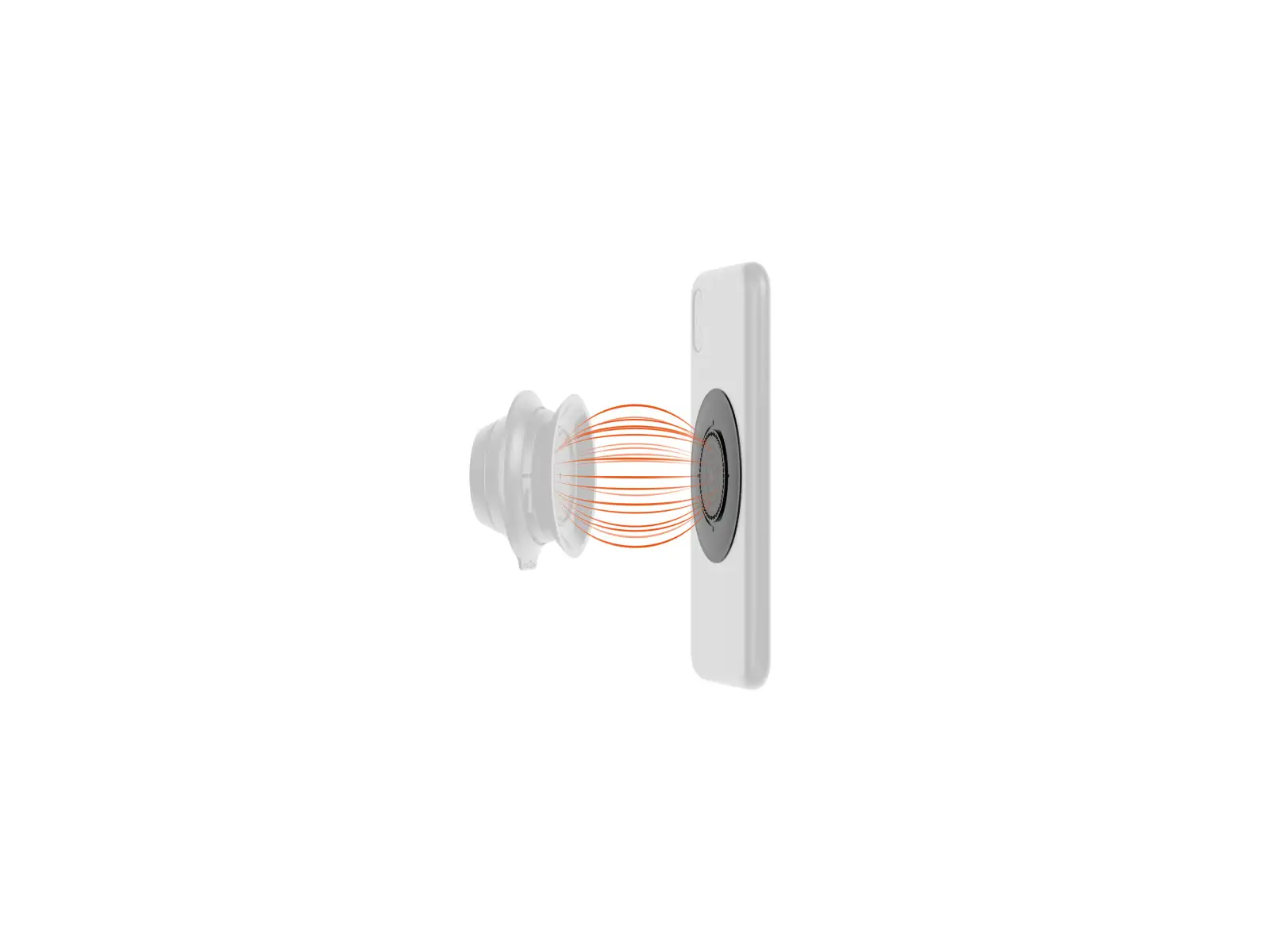 Fidlock Vacuum universal magnetic phone mount - transparent sticker