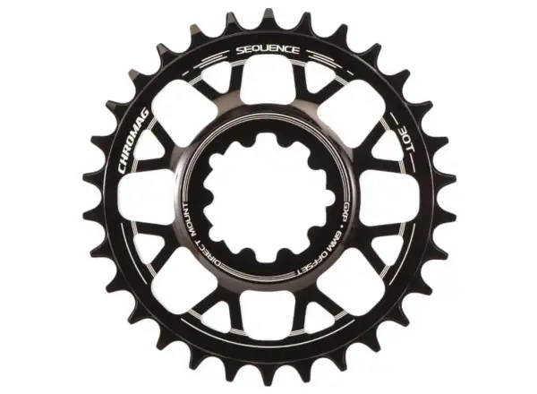 Chromag Sequence Sram chainring offset 6 mm 30 t. black