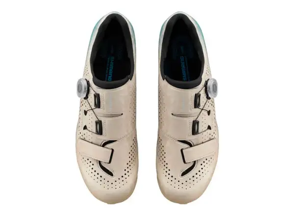 Shimano SH-RX600 gravel shoes beige/blue