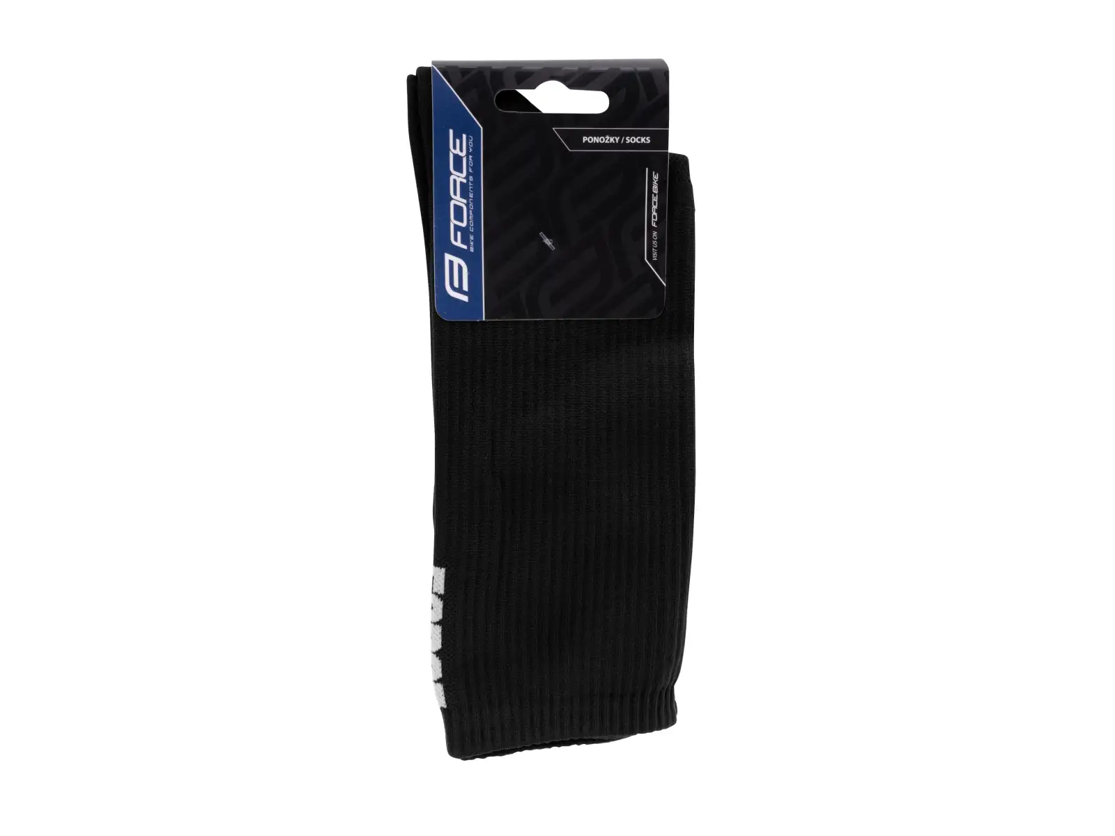Force Longer Slim socks black
