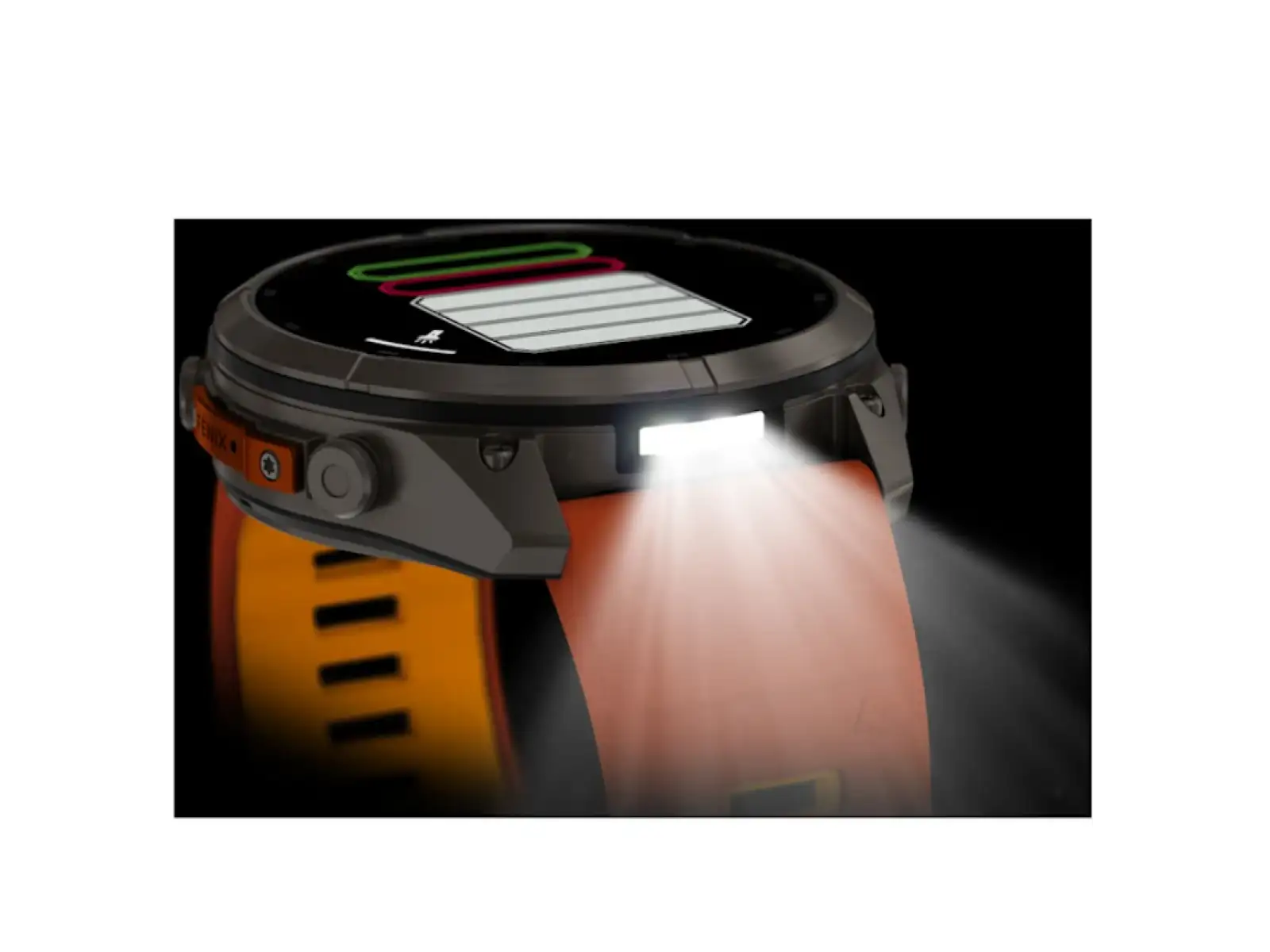Garmin Fénix 9 Pro inReach 51 mm smart watch Titanium Autumn orange/Spark orange