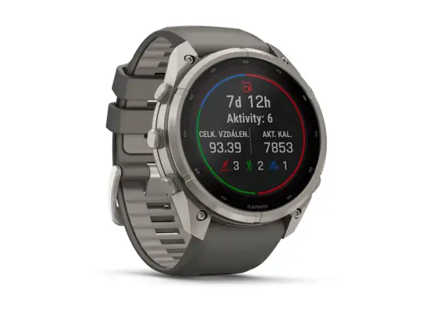 Garmin Fénix 9 Pro inReach Solar 51 mm smart watch Titanium Pebble Gray/Silver Gray