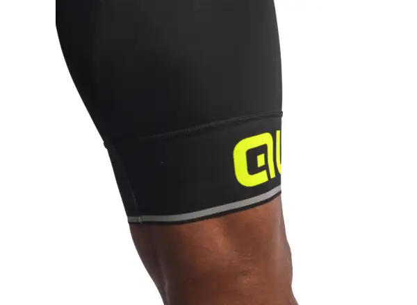Alé Corsa men's shorts with padding and bib Black/Yellow
