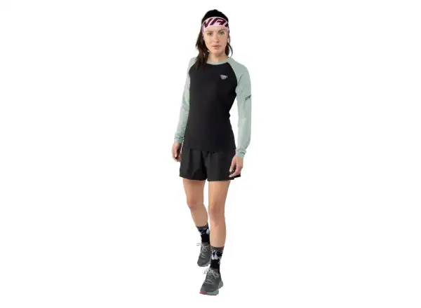 Dynafit Alpine Pro women's long sleeve shirt Black Out/Jadelite