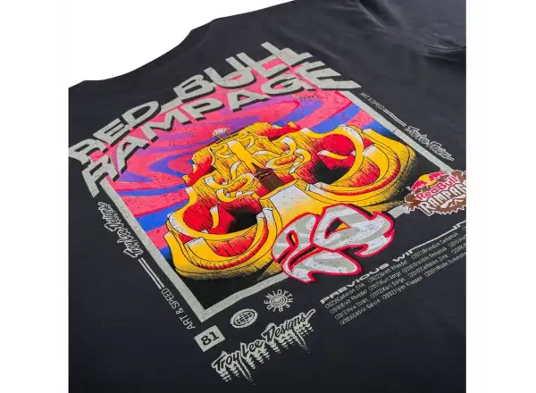 Troy Lee Designs x Red Bull Rampage Mind Melt men's short sleeve t-shirt Coal
