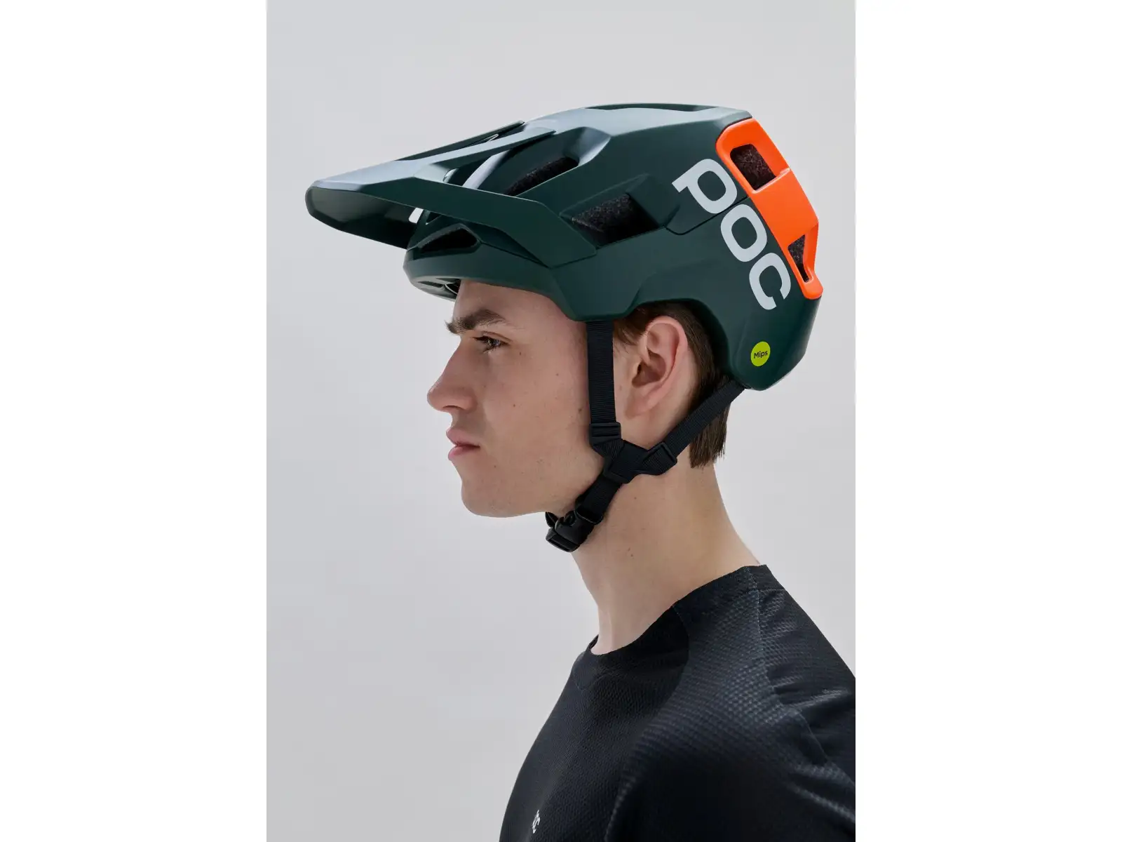 POC Kortal Race MIPS MTB helmet Pargasite Green Matt/Fluorescent Orange Matt