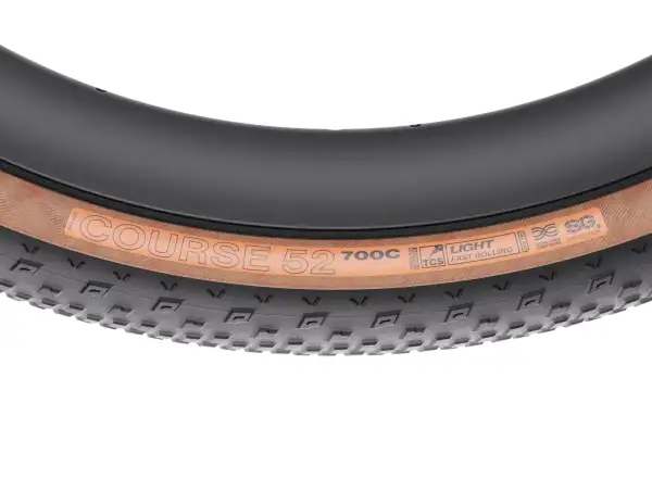 WTB Course 700x52 TCS Light Fast Rolling Dual DNA SG2 gravel tire black/brown