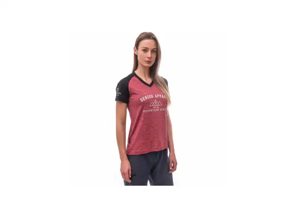 Sensor Charger women's jersey short sleeve pink/black