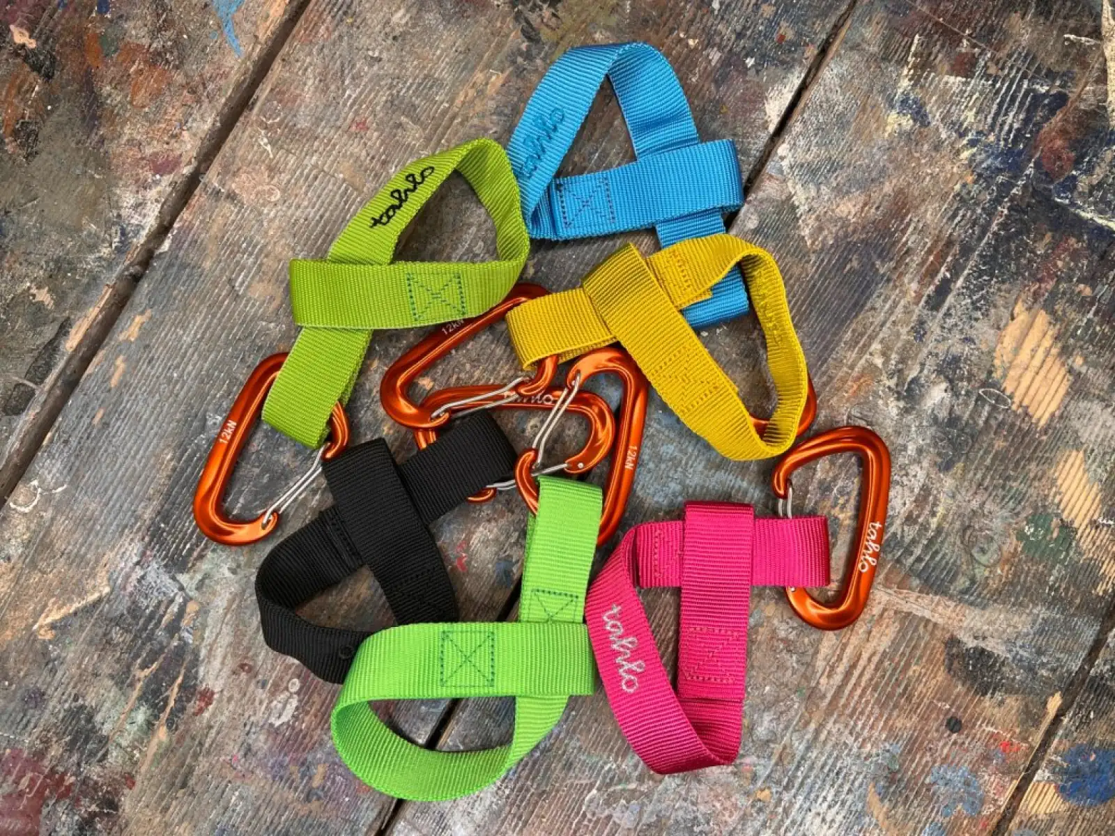 Tahlo Premium strap with carabiner yellow