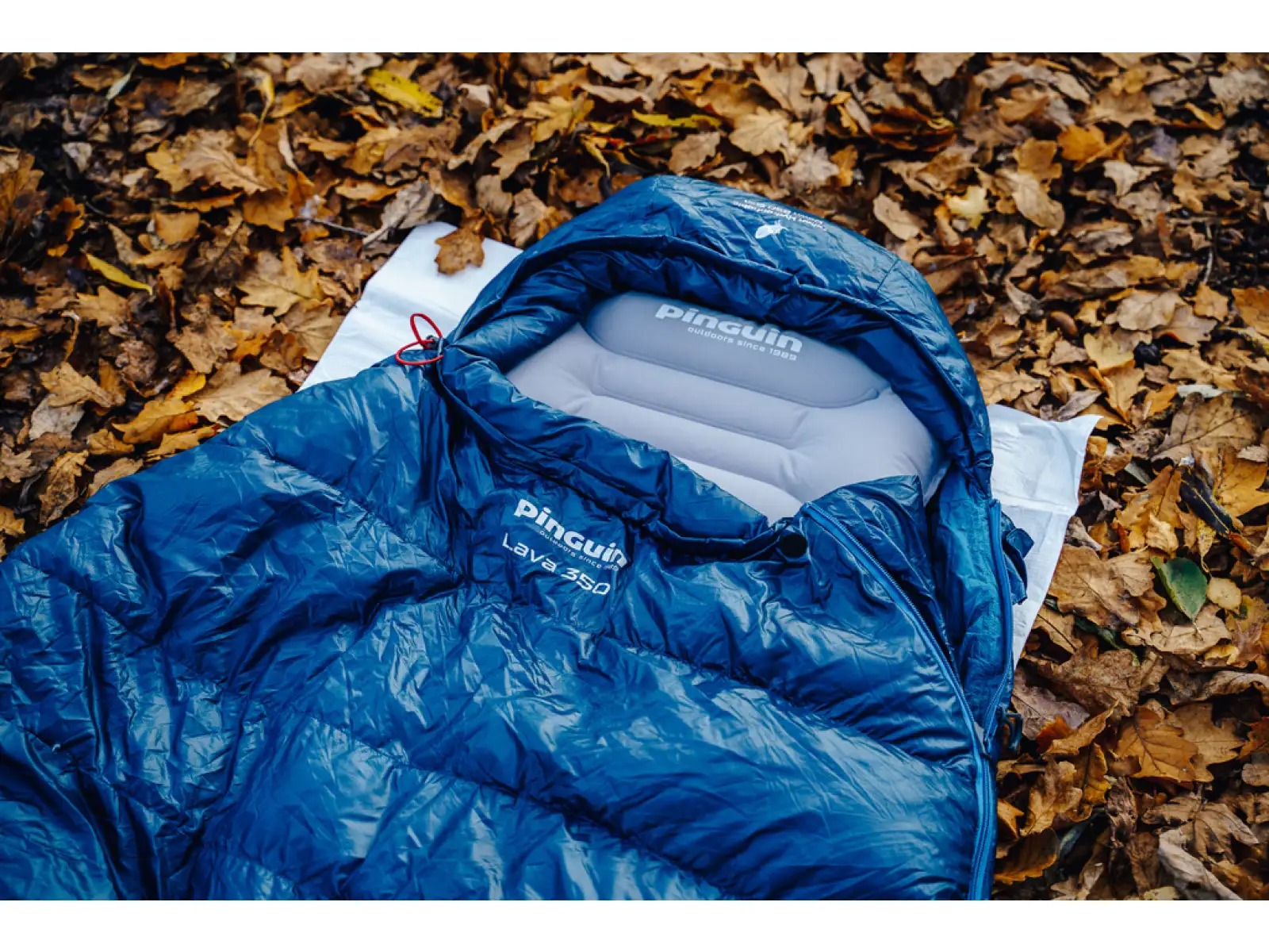 Pinguin Lava 350 sleeping bag 195 cm green left
