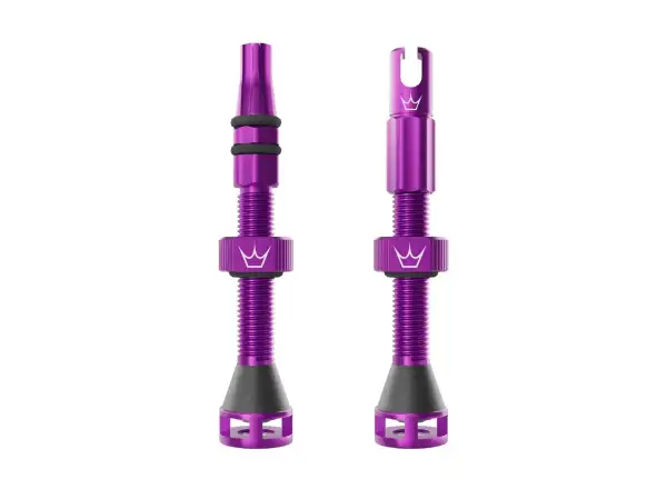 Peatys Holeshot Fast Flow tubeless valves 42 mm Violet