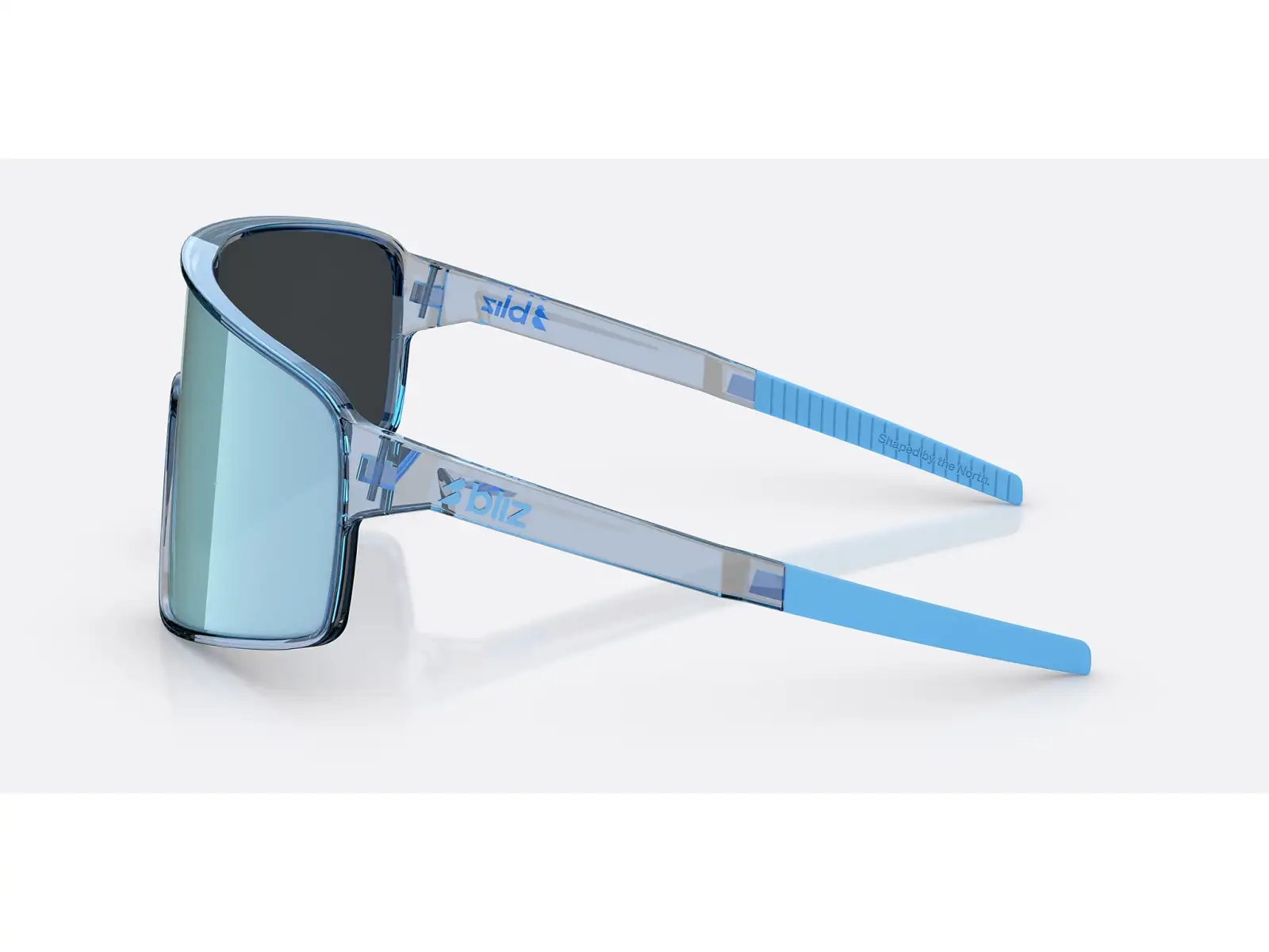 Bliz P001s sunglasses Transparent Blue/Smoke Ice Blue Multi