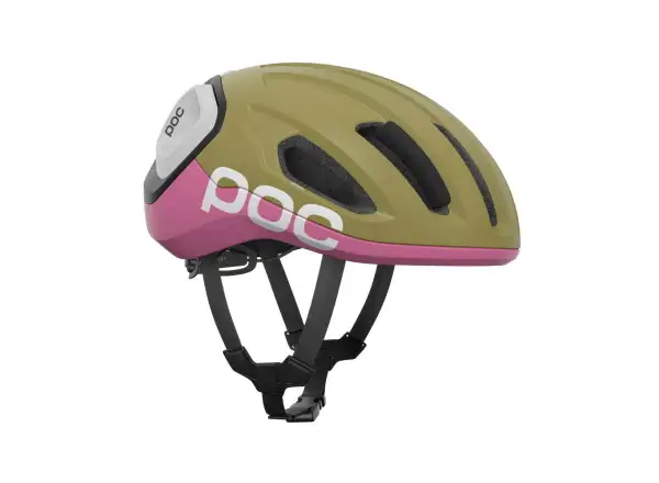 POC Amidal road helmet Olivine Green Matt/Thulite Pink Matt
