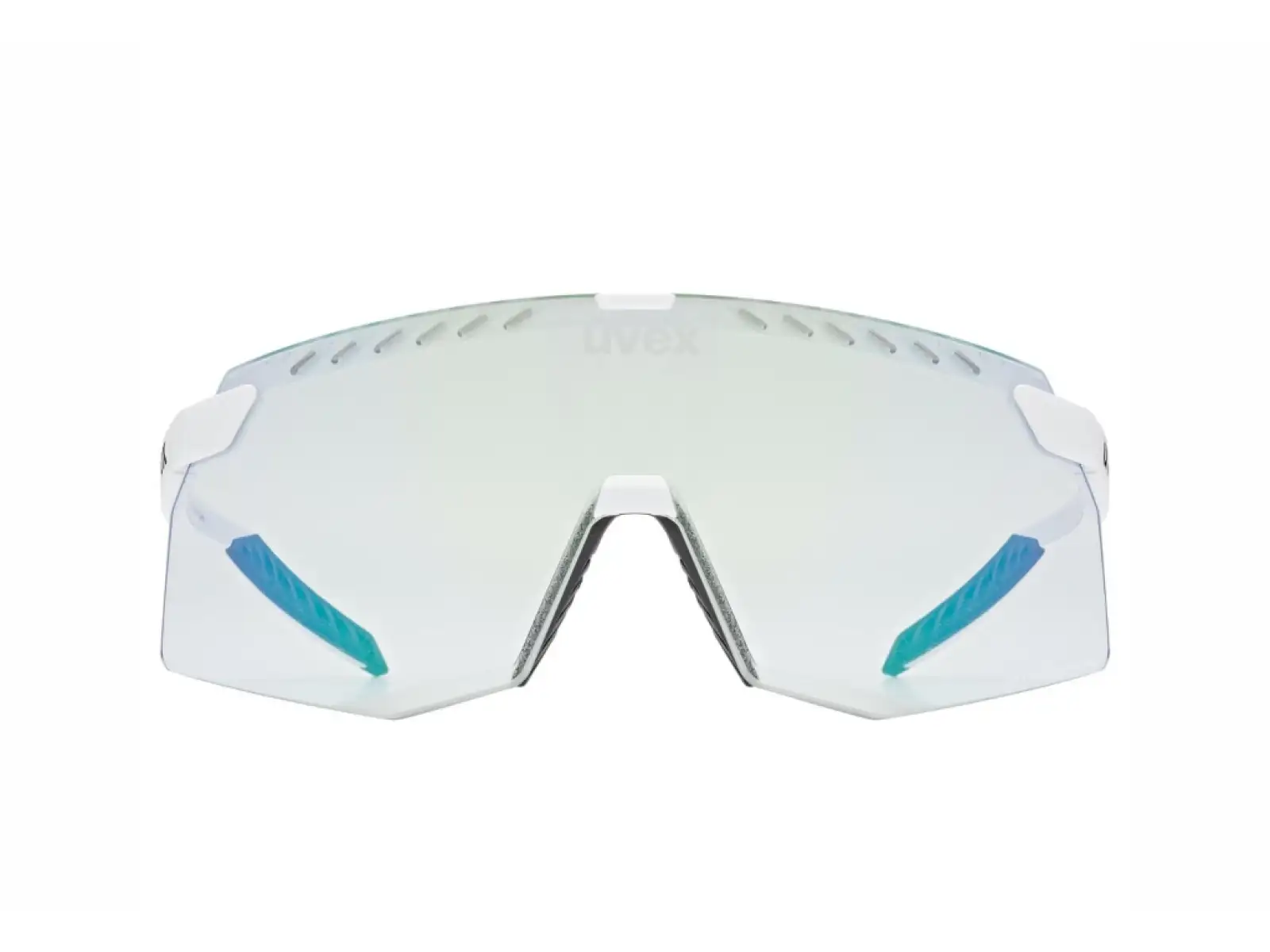 Uvex Pace Stage Variomatic glasses White Matt/Mirror Green