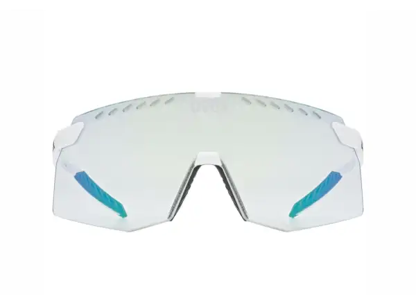 Uvex Pace Stage Variomatic glasses White Matt/Mirror Green