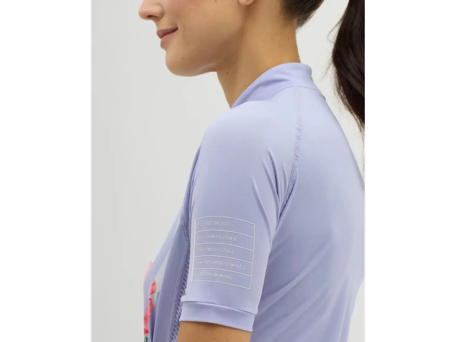 Silvini Calnia women's jersey short sleeve Lilac/White