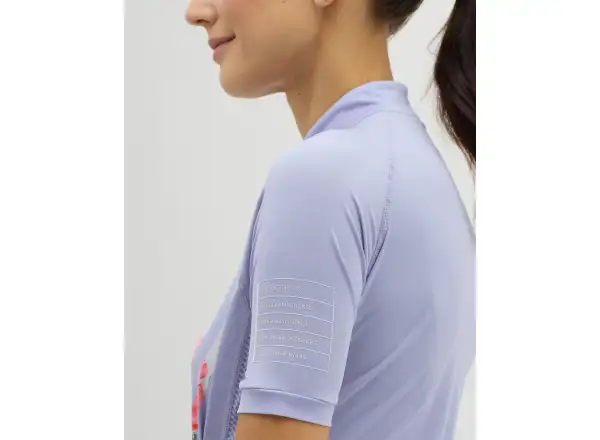 Silvini Calnia women's jersey short sleeve Lilac/White