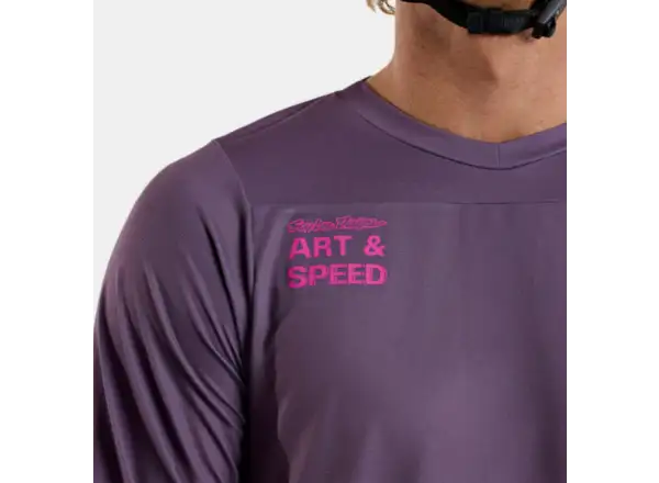 Troy Lee Designs Skyline Radioscape men's jersey long sleeve Deep Purple