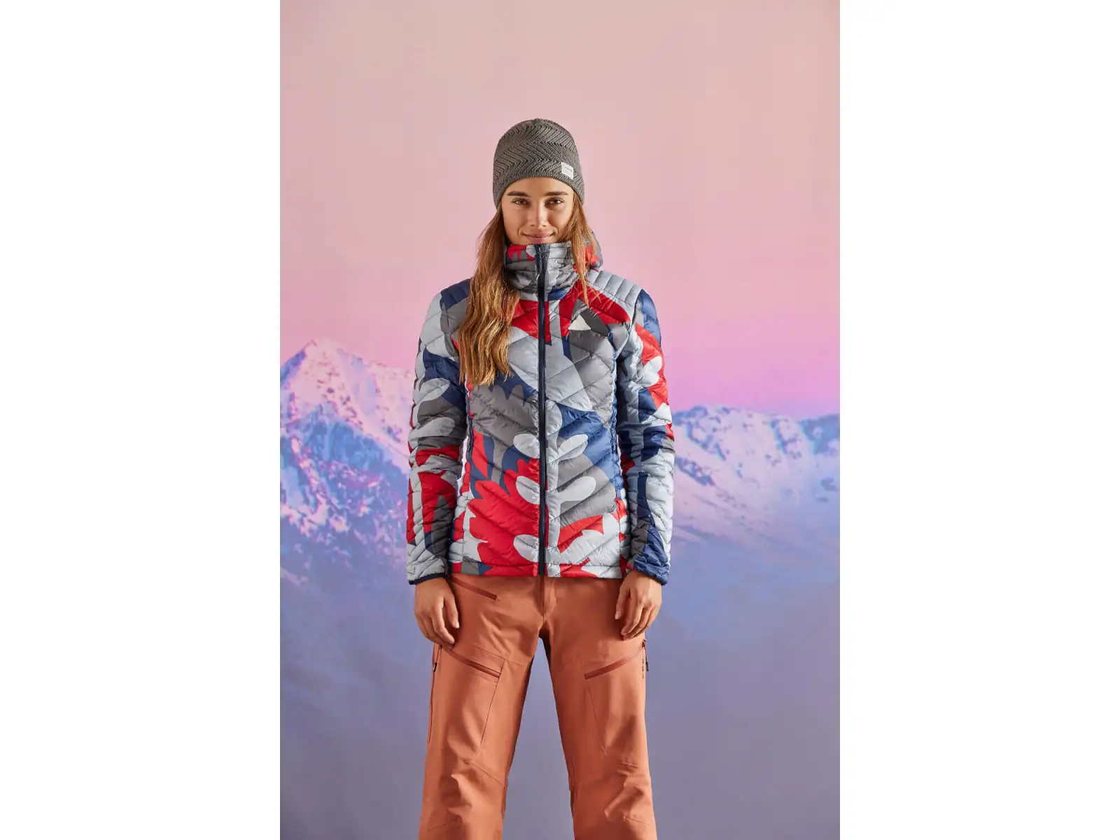 Maloja RehM. women's jacket midnight pastel leaves