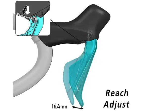 Shimano 105 ST-R7170 Di2/BR-R7170 12-speed Shifter and Brake Lever and FM Rear Calliper