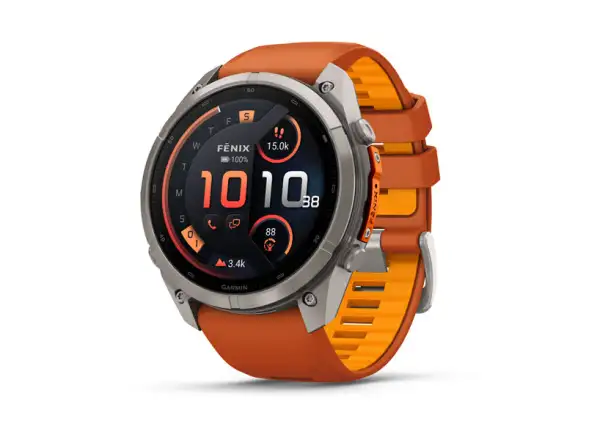 Garmin Fénix 9 Pro inReach 51 mm smart watch Titanium Autumn orange/Spark orange