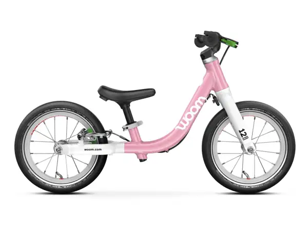 Woom GO 1 kids balance bike 12" Powder Pink
