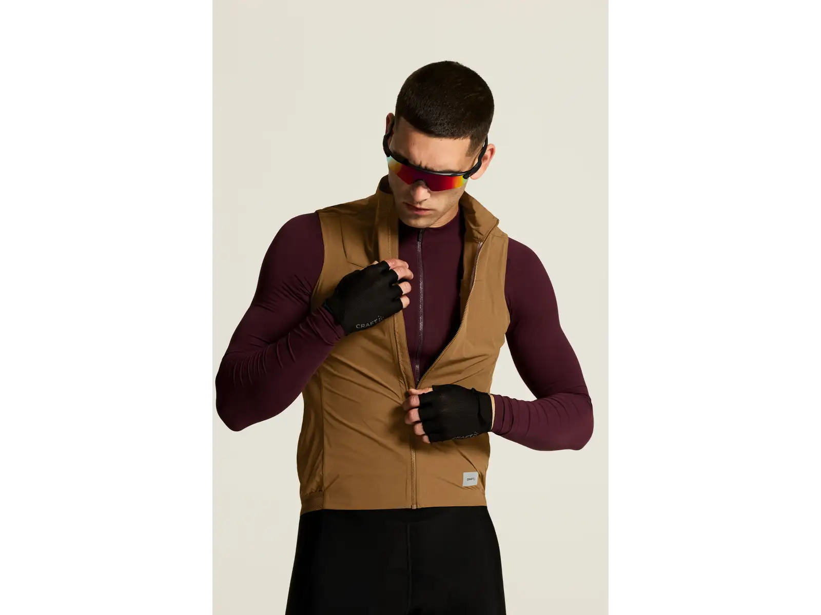 Craft Endur Light Wind men's vest brown