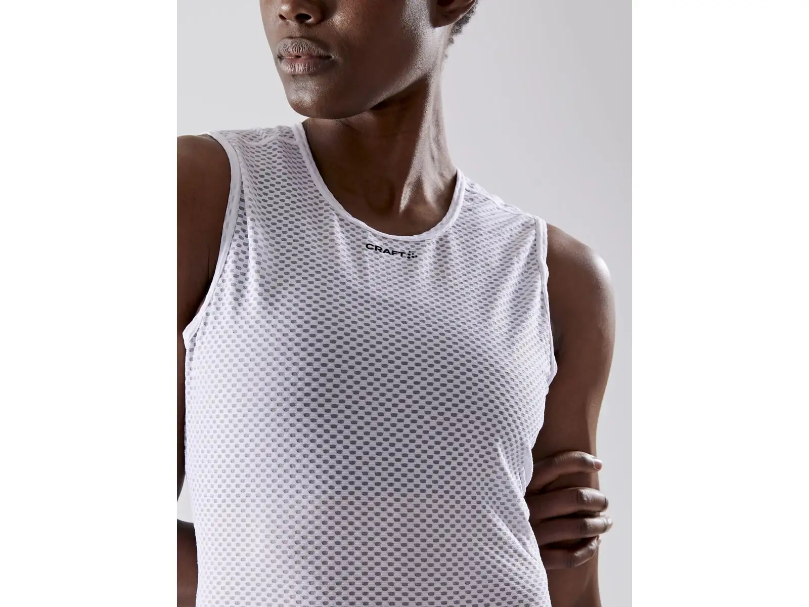 Craft Mesh Superlight women's functional sleeveless T-shirt white